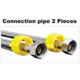 fastgear GENERIC Stainless Steel 24 inch Connection Pipe Silver, FG2517 (Pack of 2) image 2