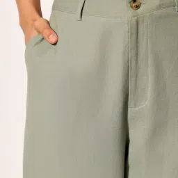 Only Green Solid Pants image 5