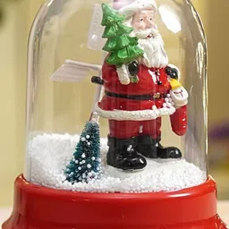 Little Surprise Box LLP Red Musical Snow Globe Dome Christmas Showpiece image 4
