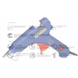 Fadman 20 W Standard Temperature Hot Melt Mini Glue Gun with 20 Stick Blue 7 mm Stick Dia., 13-Bluemini-20wt-20-St image 5