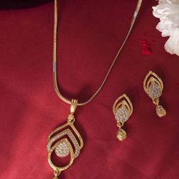 Anouk Gold-Plated American Diamond Studded Jewellery Set-picture-37