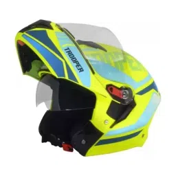 Studds TROOPER D1 DECOR MATT YELLOW (600 mm) X Large Full Face Flip-Up Helmet, D1 MATT YELLOW N1-image-26