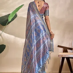 G R K Fashion Textile Ethnic Motifs Silk Blend Mysore Silk Saree image 3