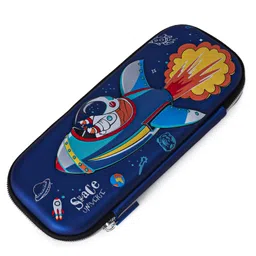 fab n funky Space Theme Astronaut 3D EVA Pencil Pouch - Blue image 1