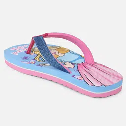 Kidsville Barbie Print Flip Flops - Blue image 4