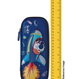fab n funky Space Theme Astronaut 3D EVA Pencil Pouch - Blue image 3