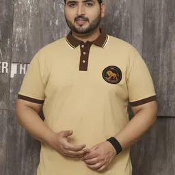 bigbanana Men Solid Polo Collar Plus Size Anti Odour T-shirt-picture-48