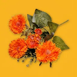ARTSY Orange 1 Pieces Gerbera Artificial Flower image 4