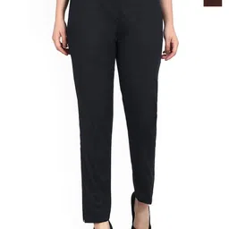 SRISARAS Women Pack of 2 Regular Fit Mid-Rise Cotton Trouser-image-70