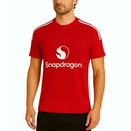 dostitch Men Brand Logo Printed Dri-FIT T-shirt-picture-40