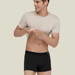 XYXX Men Pack Of 2 Traq Silver Cotton Trunk image 4