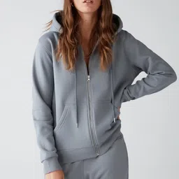 GRIMELANGE Hooded Front-Open Sweatshirt image 4