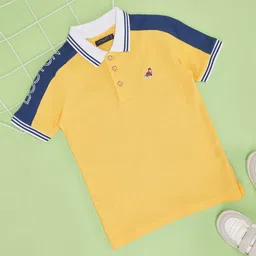 Pantaloons Junior Boys Polo Collar Applique T-shirt-picture-18