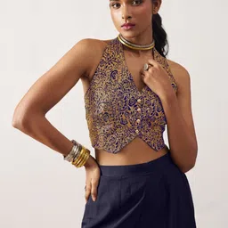 ALIZEH Jacquard Waistcoat & Trouser Co-Ord Set image 3