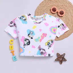 YK X Minute Mirth Girls Powerpuff Girls Printed Crop T-shirt-picture-13