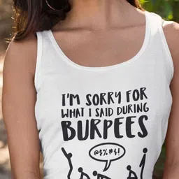 Wod Armour Women Typography Print Round Neck Cotton Regular Top image 3