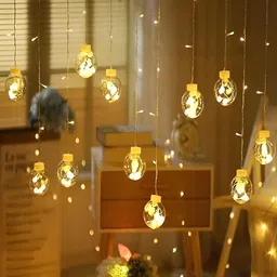 KAVYARA White Ball Shape String Lights image 4