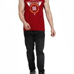 WOOSTRO Men Pack Of 2 Typography Printed Round Neck Cotton Slim Fit T-shirts image 5
