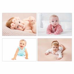 WENS HD Digital Baby Posters Pack of 4 - Multicolour-picture-39