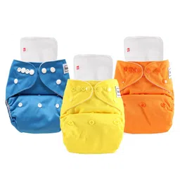 Babyhug Washable & Reusable Cloth Diaper with Inserts - Pack of 3-picture-25