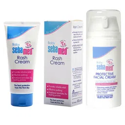 Sebamed Protective Facial Cream - 100 ml & Baby Rash Cream - 100 ml-image-70