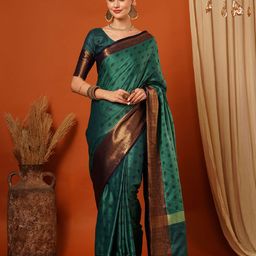 DIVASTRI Woven Design Zari Pure Silk Mysore Silk Saree-picture-29