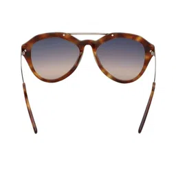 Tom Ford Women Blue Lens & Brown Oval Sunglasses with image 4