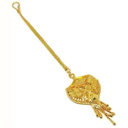 Mansi Jewl Point Gold-Plated Maang Tikka Head Jewellery-picture-27