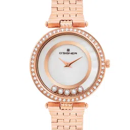 D'SIGNER Women Mother of Pearl Dial & Bracelet Style Straps Analogue Watch 901RGM.6L-image-64