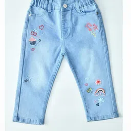 BAESD Girls Comfort Regular Fit Mid-Rise Stretchable Jeans image 3