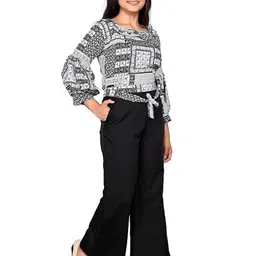 LIME N LEMON Girls Printed Top with Trousers image 2