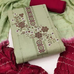 Ishin Embroidered Unstitched Dress Material-picture-36