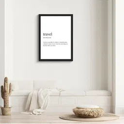 TAGVE Black & White Single Piece Wood Abstract Paintings image 3