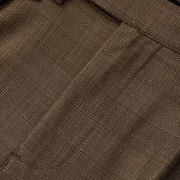 Snitch Men Brown Slim Fit Wrinkle Free Pleated Trousers image 5