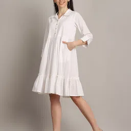 Merira Pure Cotton Fit & Flared Ethnic Dresses image 4