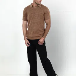 Celio Men Polo Collar Pure Cotton Pockets T-shirt image 3