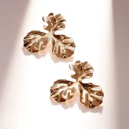 Priyaasi Gold-Plated Floral Studs Earrings-image-97