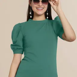 Mast & Harbour Women Pack Of 2 Puff Sleeve Top image 3