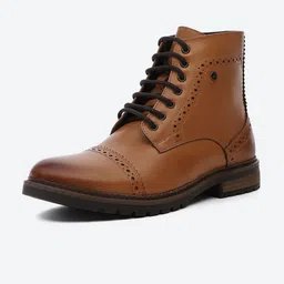 Monte Carlo Men Round Toe Lace-Ups Block Regular Boots-picture-10