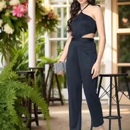 Zima Leto Halter Neck Basic Jumpsuit-picture-29