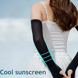 Trendmalls Unisex Striped Fingerless Gloves image 4