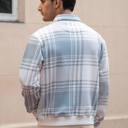 Powerlook Men Checked Sweatshirt image 4