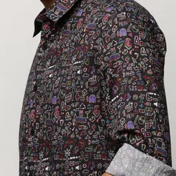 SHOWOFFFF Men Smart Slim Fit Printed Casual Shirt image 2