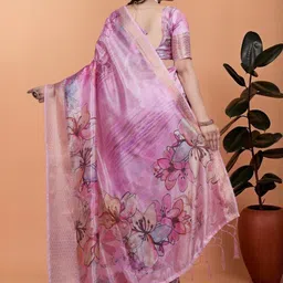Dinesh Ethnic Traditional Wear Floral Silk Blend Saree image 2