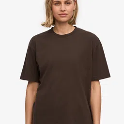 URBANICE Round Neck Drop-Shoulder Sleeves Oversized Cotton T-shirt-picture-31