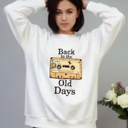 Lazy Lush Women Printed Sweatshirt-image-2