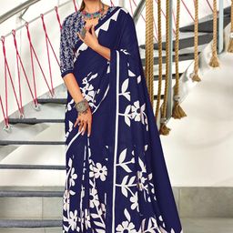 LeeliPeeri Designer Floral Block Print Saree-picture-29