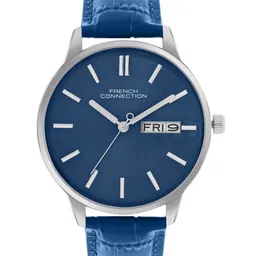 French Connection Men Printed Dial & Leather Straps Analogue Watch FCN065UL image 1