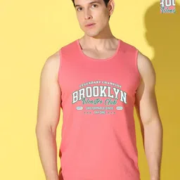 WOOSTRO Selection Of 2 Typography Printed Sleeveless Slim Fit T-shirt-picture-28