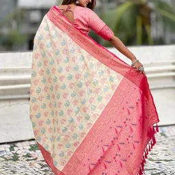 all about you Paisley Zari Patola Saree image 2